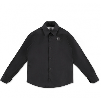 Blouse Philipp Plein met Logoband P19C-BRP0081-PTE012N_0201 Blouse Philipp Plein met Logoband P19C-BRP0081-PTE012N_0201